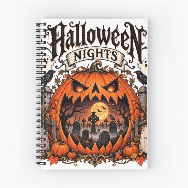 Item preview, Halloween Nights Pumpkin Graveyard – Haunted Jack O Lantern Gothic Halloween designed and sold by RaspberryParty.