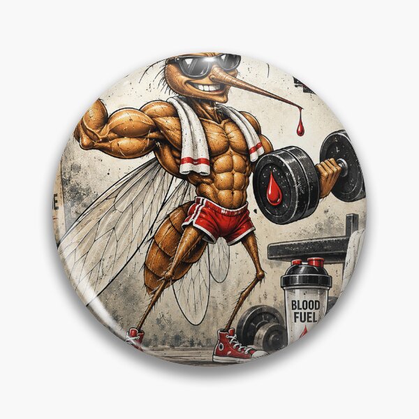 Item preview, Mosquito Bodybuilding Champion – Funny Fitness designed and sold by JanChryzostom.