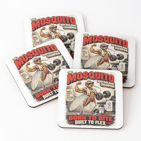 Item preview, Mosquito Bodybuilding Champion – Funny Fitness designed and sold by JanChryzostom.