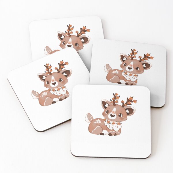 Item preview, Cute Autumn Leaves Deer designed and sold by casserolestan.