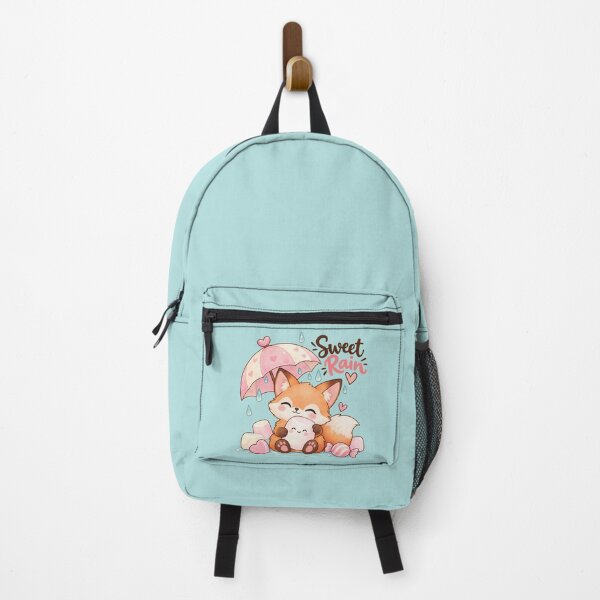 Item preview, Sweet Rain Fox – Cute Candy & Marshmallow Watercolor Fox designed and sold by StickyDelights.