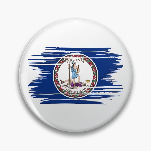 Item preview, Virginia Distressed Flag Veteran Gift Military Pride VA designed and sold by shitpostee.