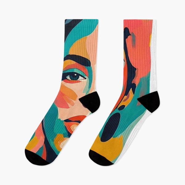 Item preview, Vibrant Gaze - Colorful Modern Pop Art Woman Portrait Canvas designed and sold by robertronda1.