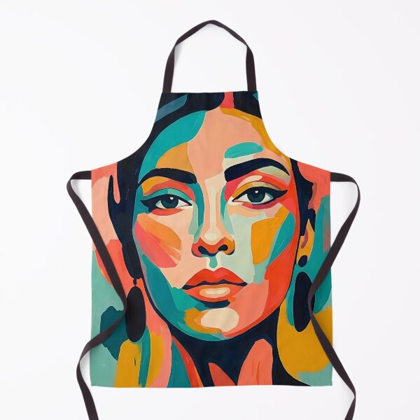 Item preview, Vibrant Gaze - Colorful Modern Pop Art Woman Portrait Canvas designed and sold by robertronda1.