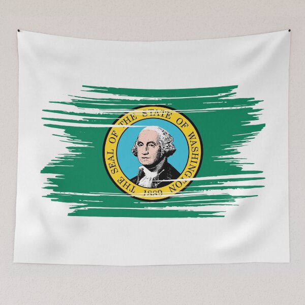 Item preview, Washington Distressed Flag Veteran Gift Military Pride WA designed and sold by shitpostee.