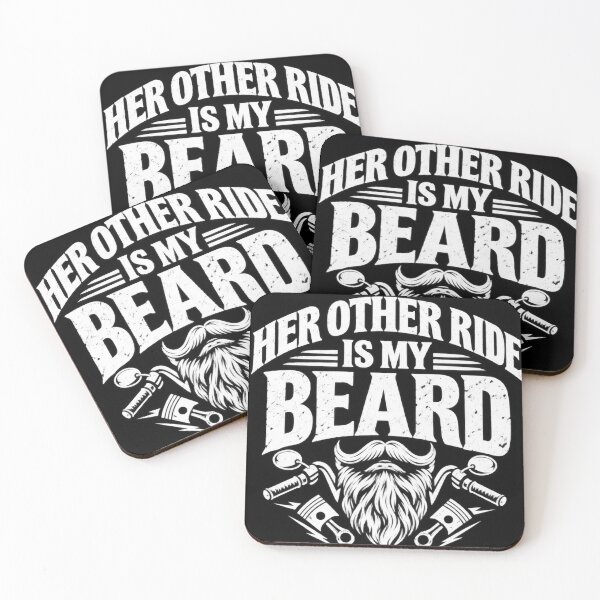 Item preview, Her Other Ride Is My Beard Biker Motorcycle Design designed and sold by VGAfanatic.