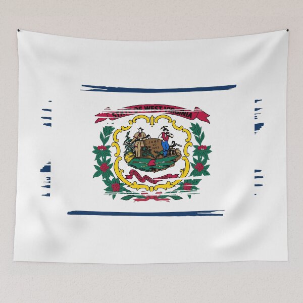 Item preview, West Virginia Distressed Flag Veteran Gift Military Pride WV designed and sold by shitpostee.