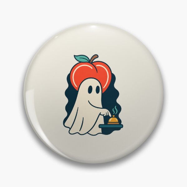 Item preview, Cute Ghost Apple  Spooky Design designed and sold by NaniLoom.