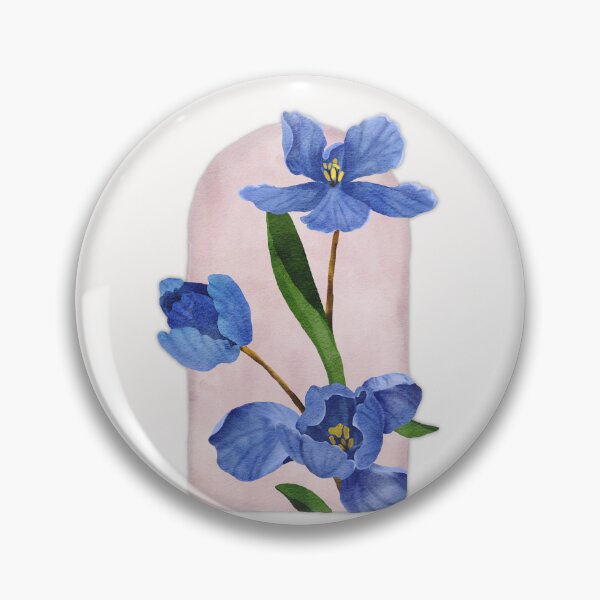 Item preview, Purple iris bouquet watercolour floral art  designed and sold by moteemade.