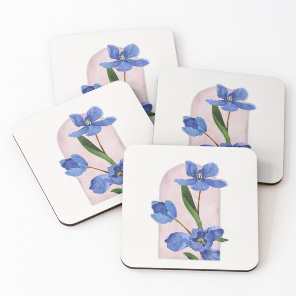 Item preview, Purple iris bouquet watercolour floral art  designed and sold by moteemade.