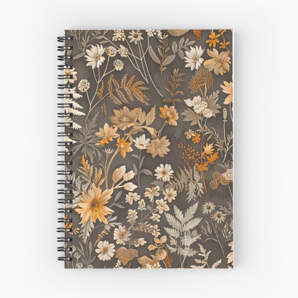 Item preview, Autumn Wildflower Meadow Seamless Block Print Floral Pattern designed and sold by scicilysimonee.