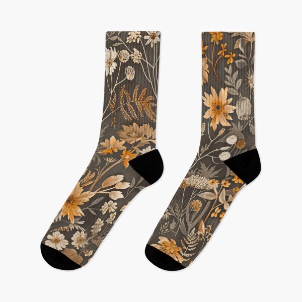 Item preview, Autumn Wildflower Meadow Seamless Block Print Floral Pattern designed and sold by scicilysimonee.