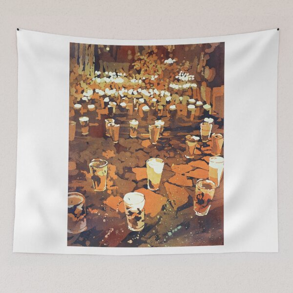 Item preview, Day of the Dead in Patzcuaro, Mexico. Watercolor batik on rice paper. designed and sold by rfoxphoto.