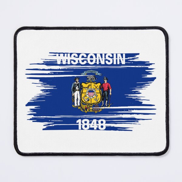 Item preview, Wisconsin Distressed Flag Veteran Gift Military Pride WI designed and sold by shitpostee.