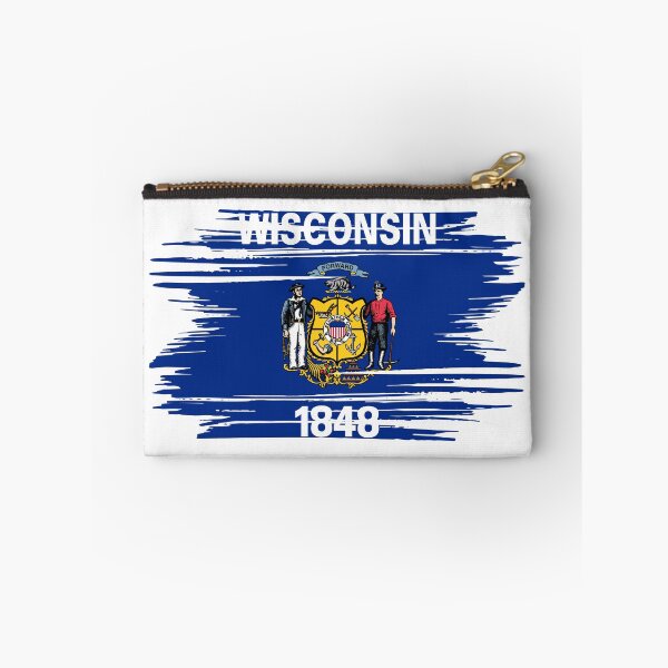 Item preview, Wisconsin Distressed Flag Veteran Gift Military Pride WI designed and sold by shitpostee.
