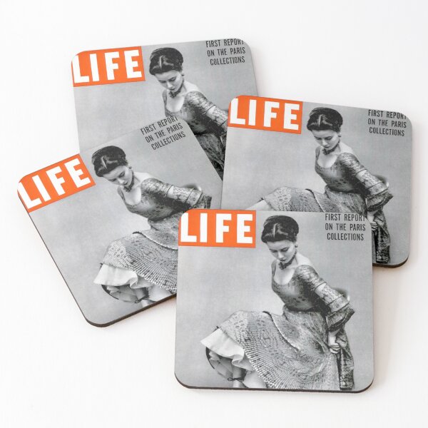 Item preview, Life Magazine Cover Vintage Girls Ladies Women Wall Art Poster Print Tee Cushion Mug Shirt designed and sold by Cool Robot Bro..