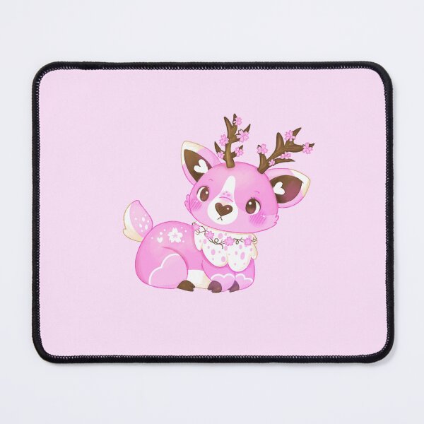 Item preview, Cute Pink Cherry Blossom Spring Deer designed and sold by casserolestan.
