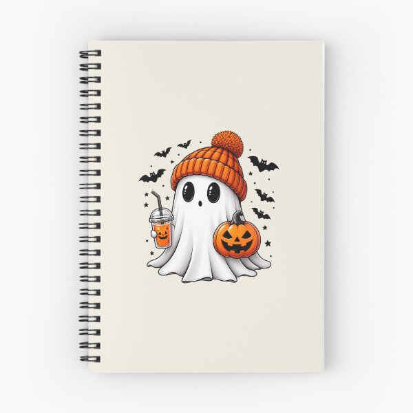 Item preview, Cute Ghost Halloween Pumpkin Latte designed and sold by NaniLoom.