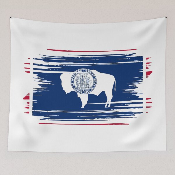 Item preview, Wyoming Distressed Flag Veteran Gift Military Pride WY designed and sold by shitpostee.