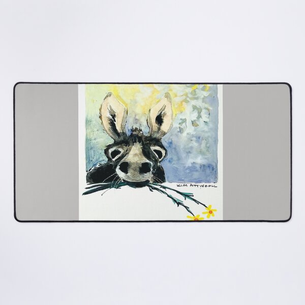 Item preview, Donkey with daisies, original watercolor. designed and sold by aswoa.