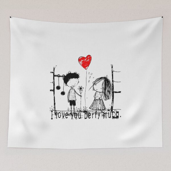Item preview, I Love You Berry Much – Cute Valentine Pun designed and sold by JanChryzostom.