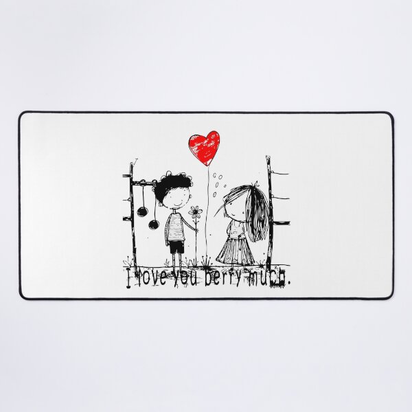 Item preview, I Love You Berry Much – Cute Valentine Pun designed and sold by JanChryzostom.