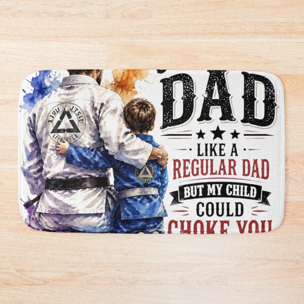Aperçu de l'œuvre Jiu-jitsu : Papa et son enfant pourraient vous étrangler jusqu'à ce que vous vous endormiez (BJJ) créée et vendue par Martial-Art-23.