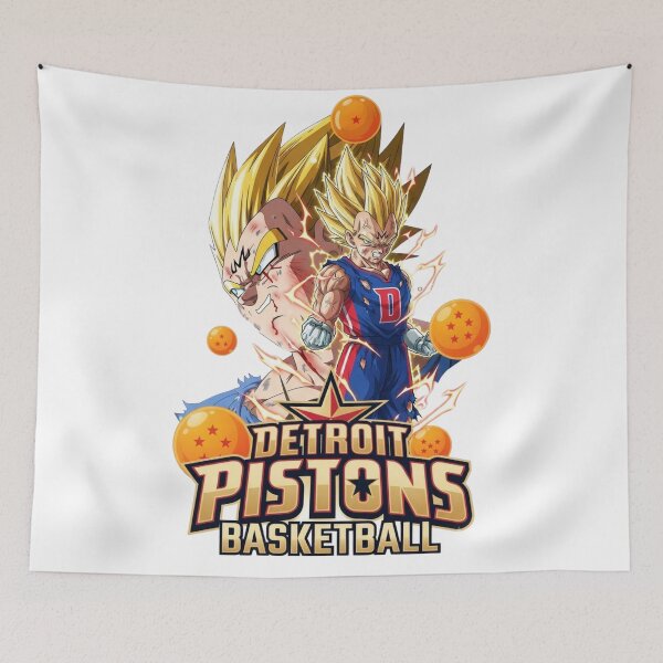Item preview, Majin Vegeta Detroit Basketball Saiyan Warrior Art designed and sold by BlasiseDS.