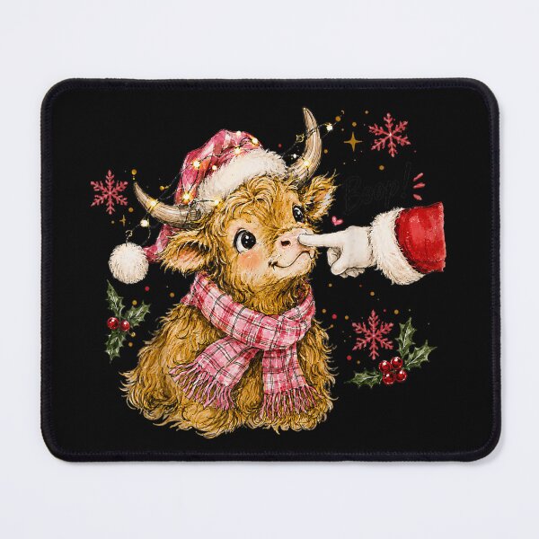 Item preview, Boop Christmas Highland Cow Santa Hat Cute Cow designed and sold by Phil Ben.