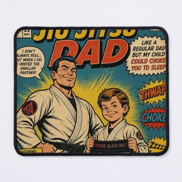 Item preview, Retro Comic Jiu Jitsu Dad Child Could Choke You BJJ designed and sold by Martial-Art-23.