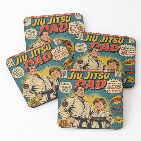 Item preview, Retro Comic Jiu Jitsu Dad Child Could Choke You BJJ designed and sold by Martial-Art-23.