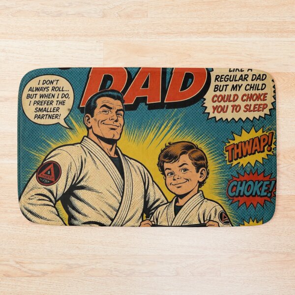 Item preview, Retro Comic Jiu Jitsu Dad Child Could Choke You BJJ designed and sold by Martial-Art-23.