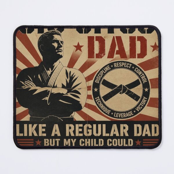 Item preview, Propaganda War Poster Style Jiu Jitsu Dad BJJ designed and sold by Martial-Art-23.