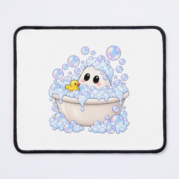 Item preview, Cute Ghost Bubble Bath with Rubber Duck designed and sold by House Of Hauntlings.