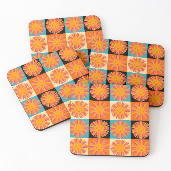 Item preview, Sun squares watercolor designed and sold by Ana Gorozpe.