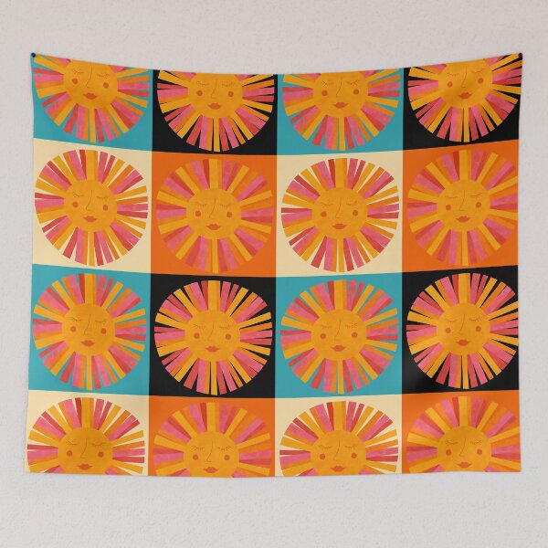 Item preview, Sun squares watercolor designed and sold by Ana Gorozpe.