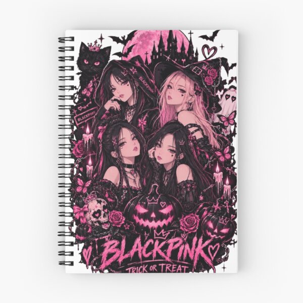 Item preview, Pink Halloween K-Pop Witch Girls – Gothic Anime Spooky Night designed and sold by storeAC.