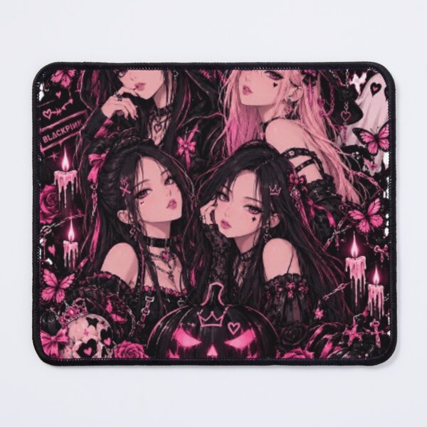 Item preview, Pink Halloween K-Pop Witch Girls – Gothic Anime Spooky Night designed and sold by storeAC.