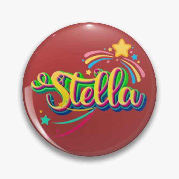 Item preview, Stella Italian Word For Star Rainbow Shooting Stars Typography Art designed and sold by Miheerala.