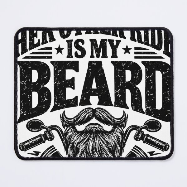 Item preview, Her Other Ride Is My Beard Biker Motorcycle Design designed and sold by VGAfanatic.