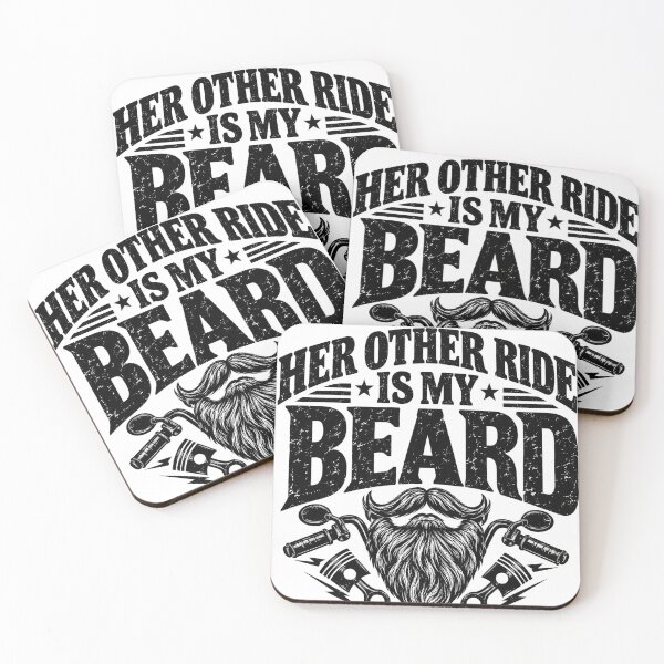 Item preview, Her Other Ride Is My Beard Biker Motorcycle Design designed and sold by VGAfanatic.