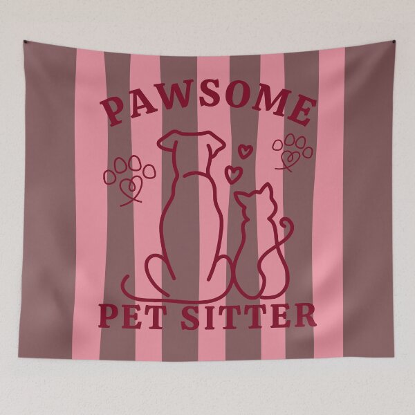 Item preview, Pawsome Pet Sitter, Cat dog Nanny, Gift for Pet Sitter, Love Animals designed and sold by Forevermore.