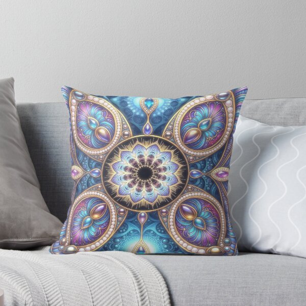Artikelvorschau, Mystic Blue Mandala Sacred Geometry entworfen und verkauft von Frackxion.