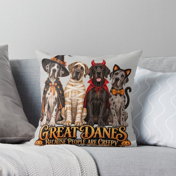 Item preview, Great Danes Because People Are Creepy Spooky Costume designed and sold by AmiGraph.