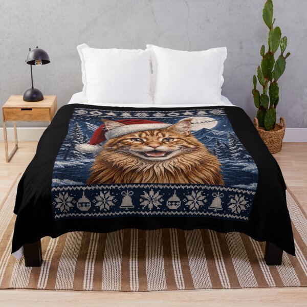 Item preview, Maine Coon Cat Santa Ugly Christmas  designed and sold by Phil Ben.
