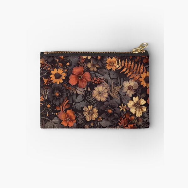 Item preview, Moody Autumn Wildflower Meadow Dark Vintage Botanical Pattern designed and sold by scicilysimonee.