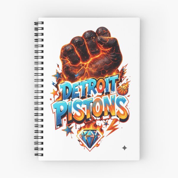 Item preview, Fiery Magma Fist Detroit Basketball Sports Art designed and sold by BlasiseDS.