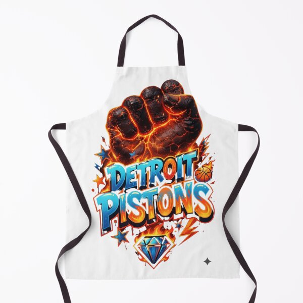 Item preview, Fiery Magma Fist Detroit Basketball Sports Art designed and sold by BlasiseDS.