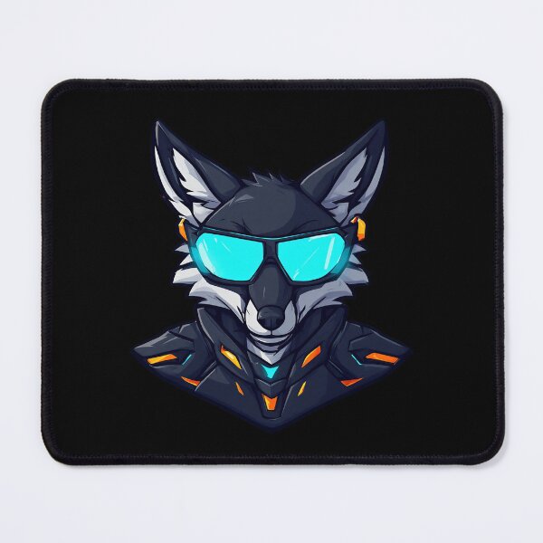 Item preview, Digital Illustration of a Cyberpunk Fox designed and sold by Cyber Gold Studio.