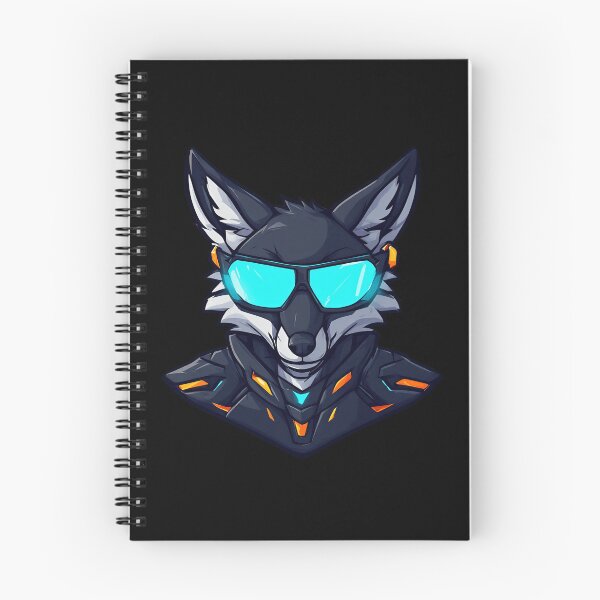 Item preview, Digital Illustration of a Cyberpunk Fox designed and sold by Cyber Gold Studio.